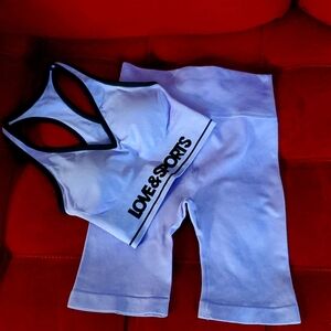 Love & Sports Sports Bra and Biker Shorts